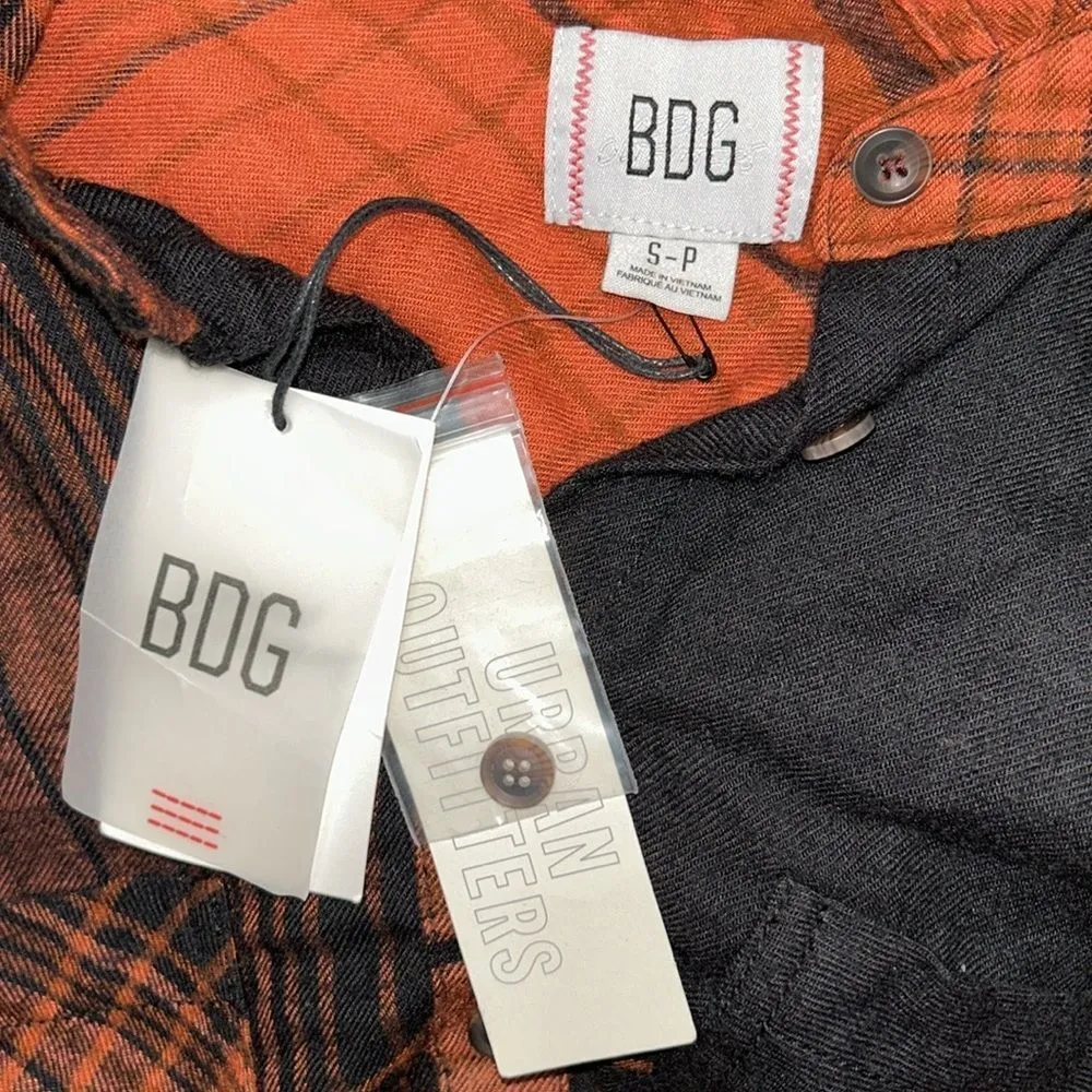 Urban Outfitters BDG Plaid Flowy Button Down
Shirt(Size Small) - Image 6