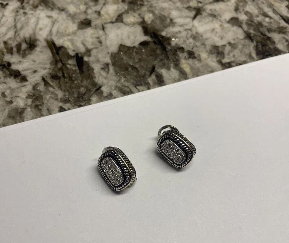 Women's Earrings Rhinestone Clip On / Pierced Conversion - Image 2