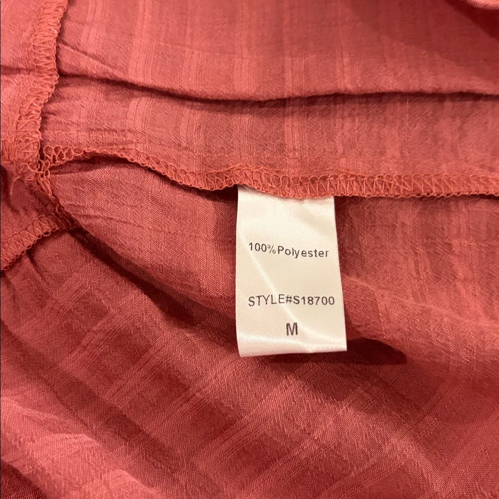 New With Tags C’Isa Lizard Thicket Tunic Top Sz M Pink Size M - Image 10