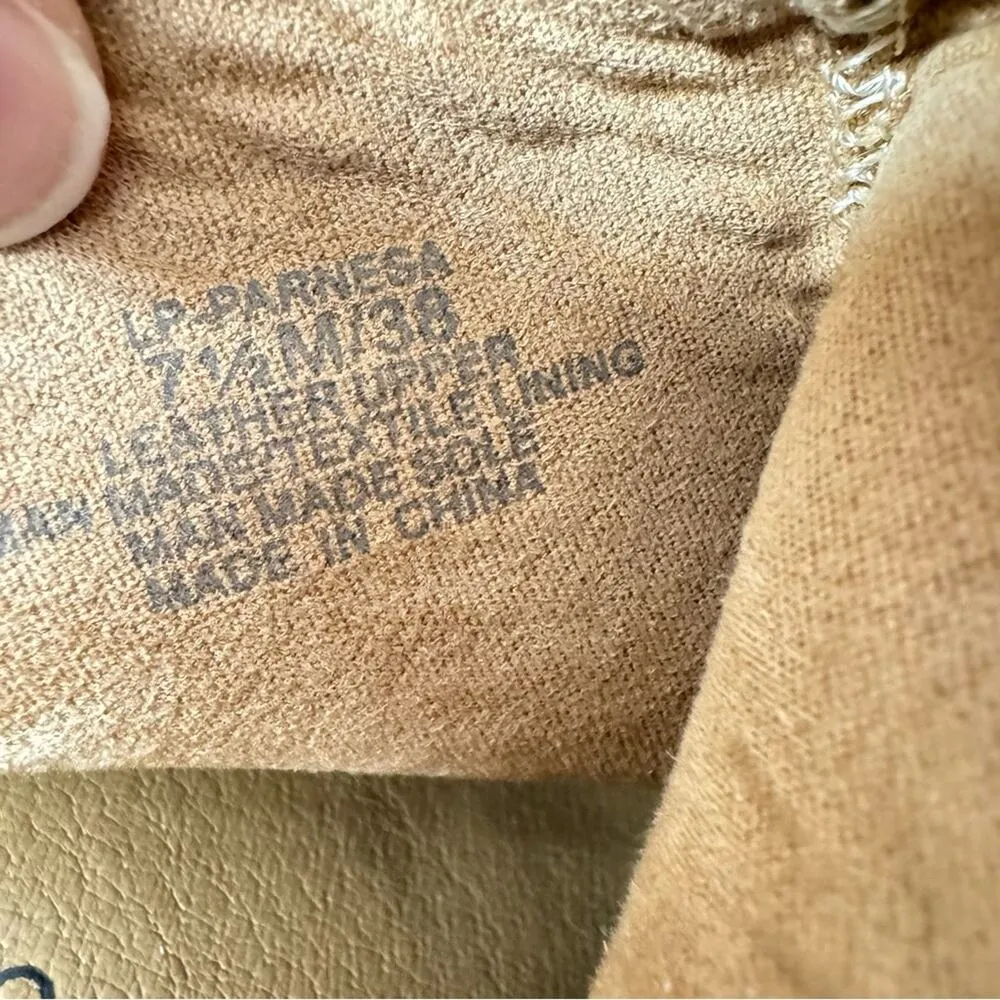 Lucky Brand Taupe Leather D’orsay Ankle Boots Booties Western Style 7.5 Parnesa - Image 8