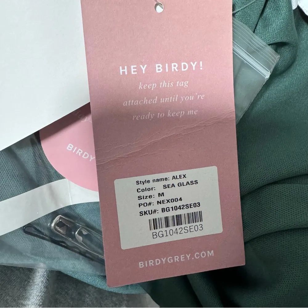 Birdy Grey Alex Convertible Maxi Dress Sea Glass Green Formal Bridesmaid Medium - Image 13