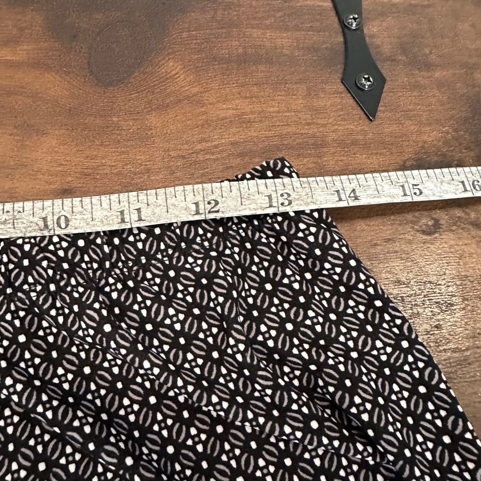 Marilyn Monroe Womens Pajama Set Black Geometric Print Cap Sleeve Top Pants S - Image 13