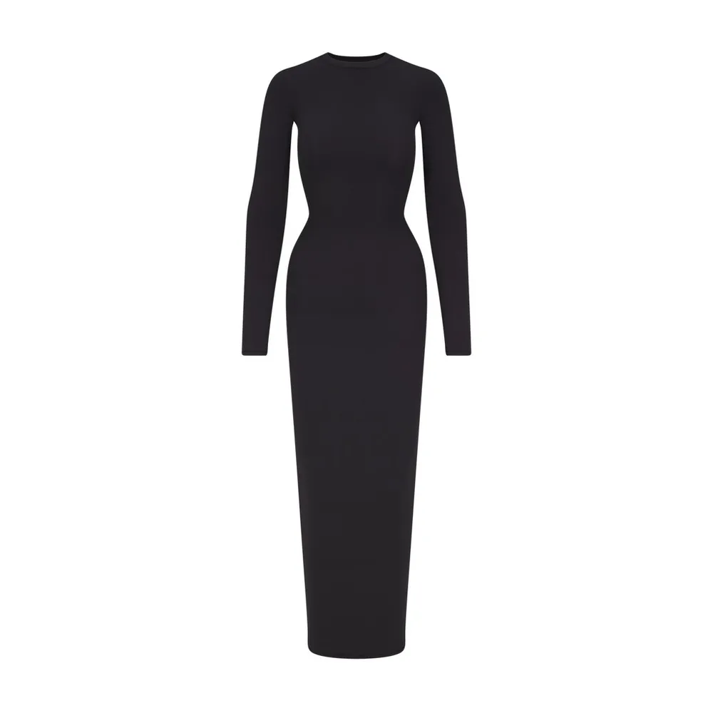 SKIMS Fits Everybody Crew Neck Long Sleeve Dress - Image 4