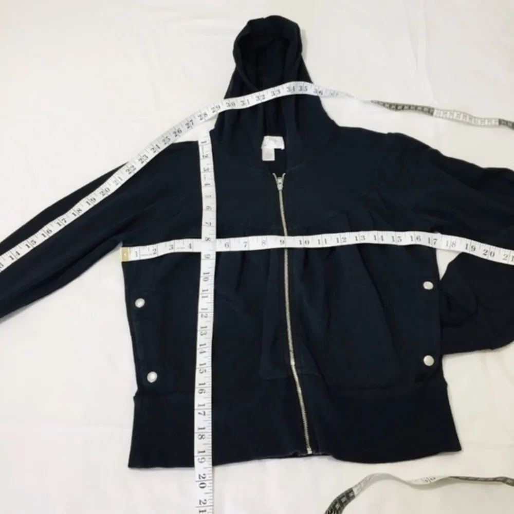 Loft Ann Taylor  Black hooded jacket - Image 9