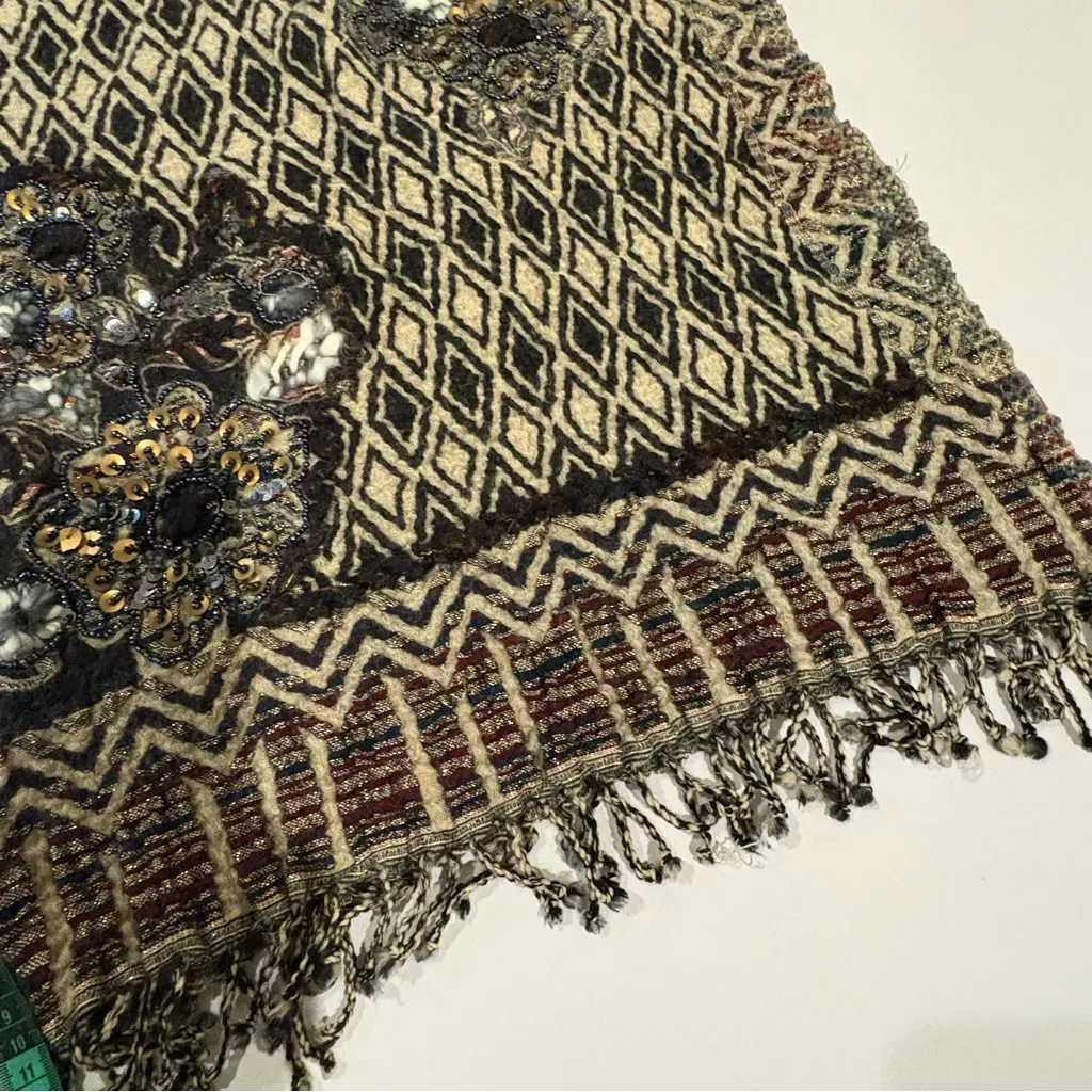 Jain Shawls Hand Crafted / Handmade Shawl Black - Image 8