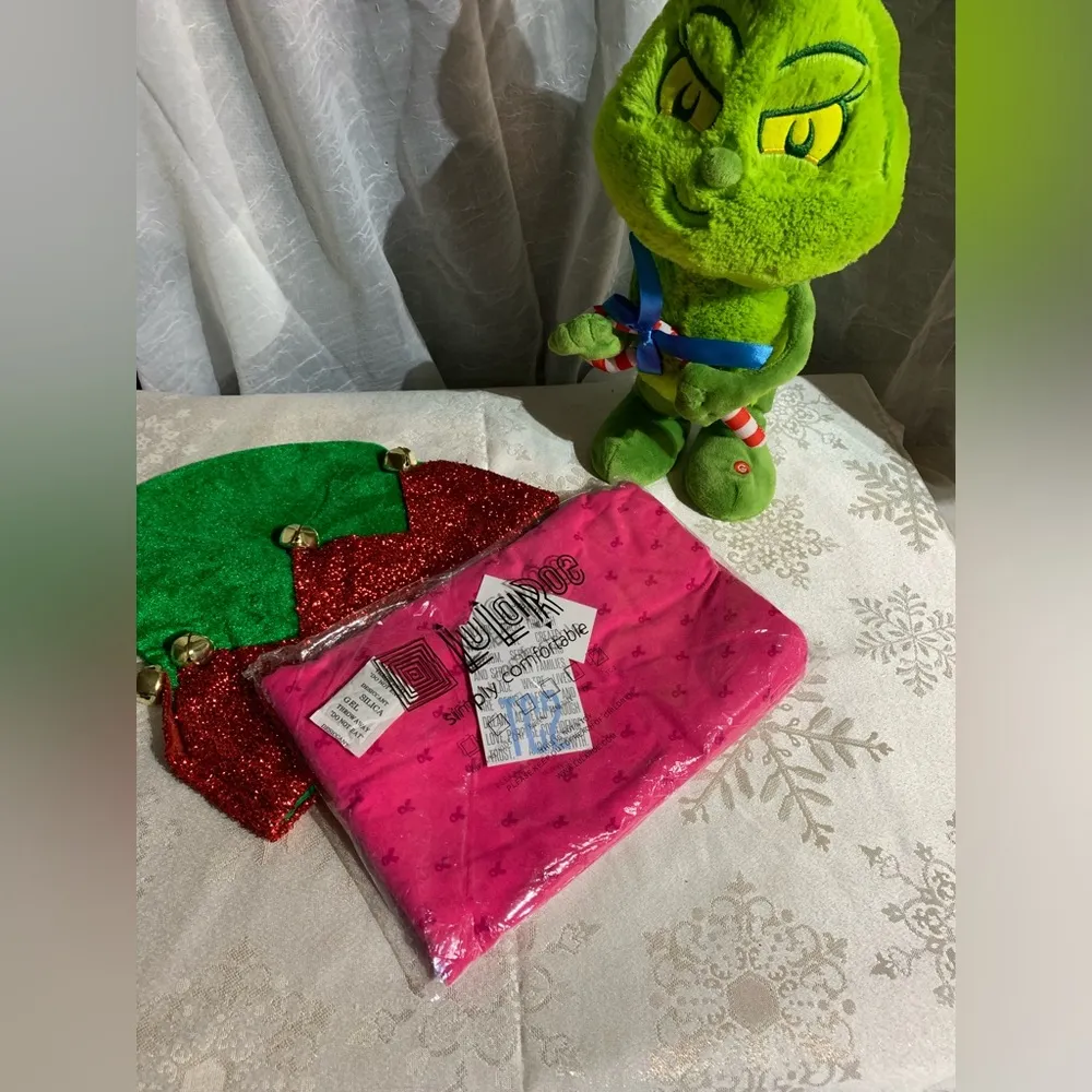 Lularoe TC2 Pink Breast Cancer Ribbon Leggings - Image 4