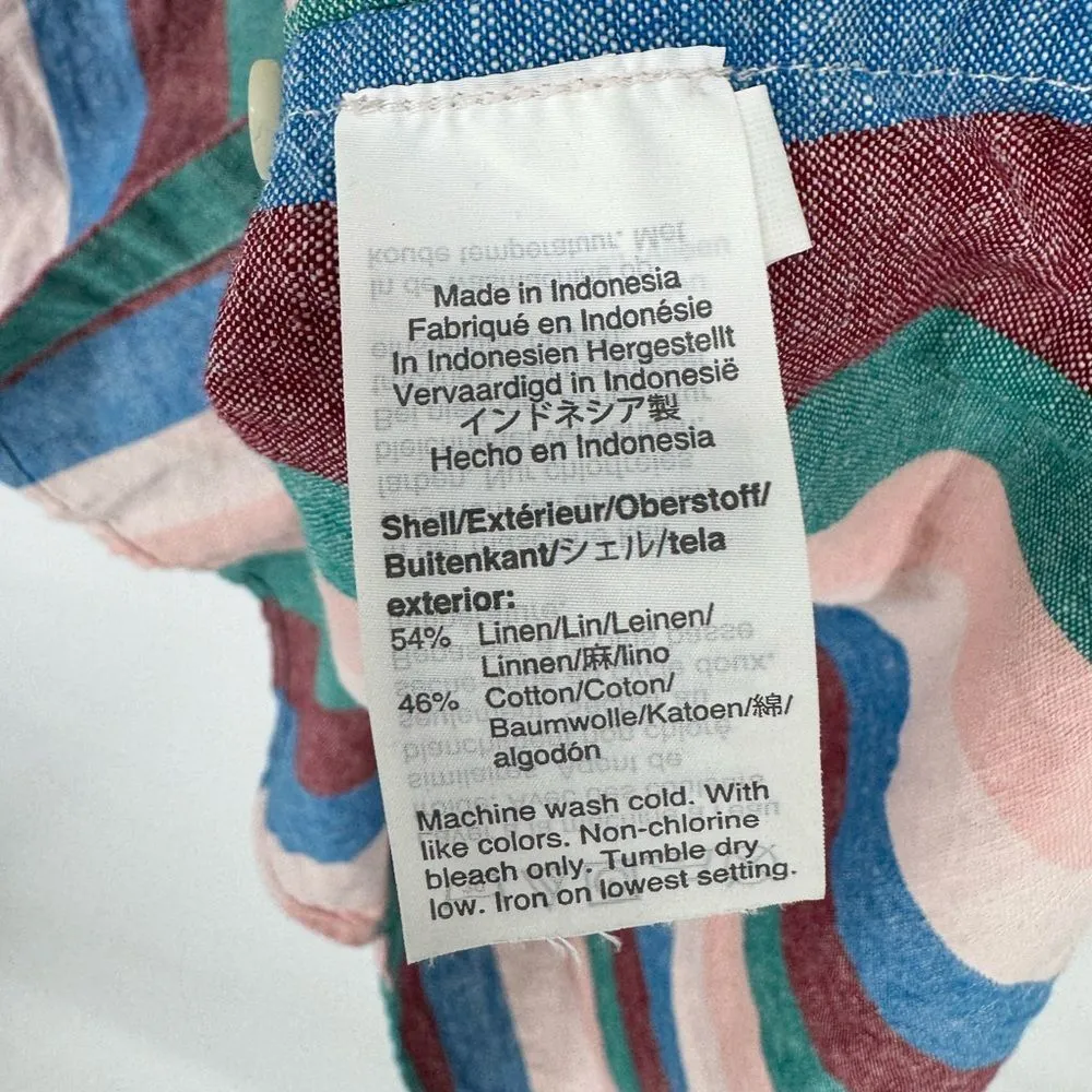 Madewell Central‎ Linen Button Down Shirtdress in Flagstaff Stripe XS - Image 7