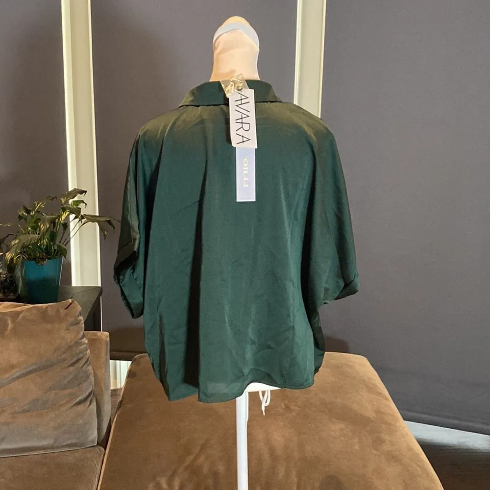Women’s Gilli Briana Top Hunter Green Size L NWT Size L - Image 3