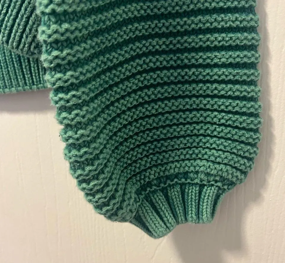 Green Botany Sweetheart Sweater, Size Small - Image 6