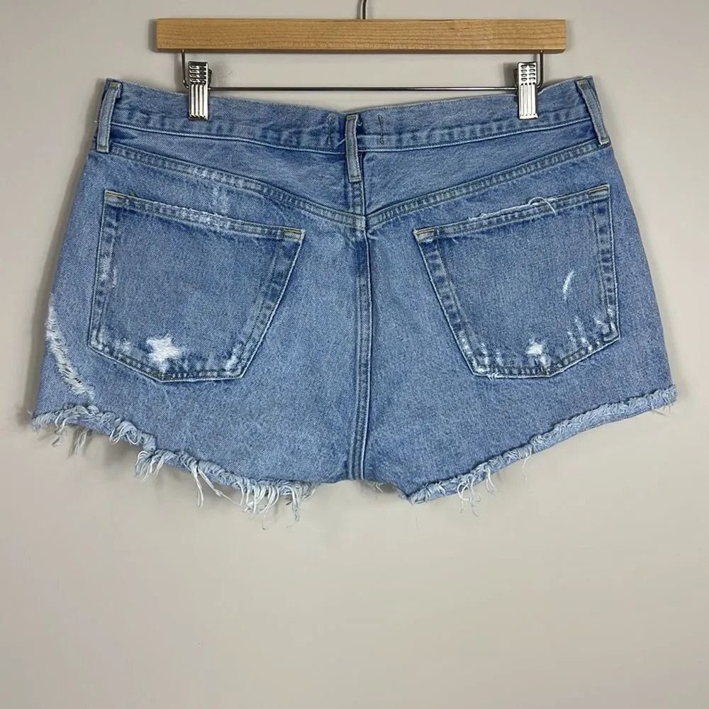 AGOLDE Parker Denim Shorts Women’s Size 31 Button Up Fly - Image 4
