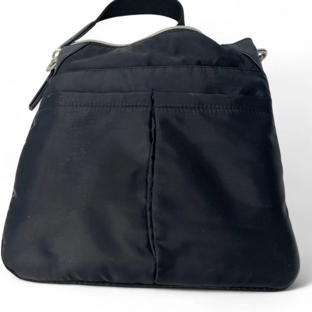 CHICO"S Crossbody Bag Purse Shoulder Sling Women's Black Nylon Travel Organizer - Image 4