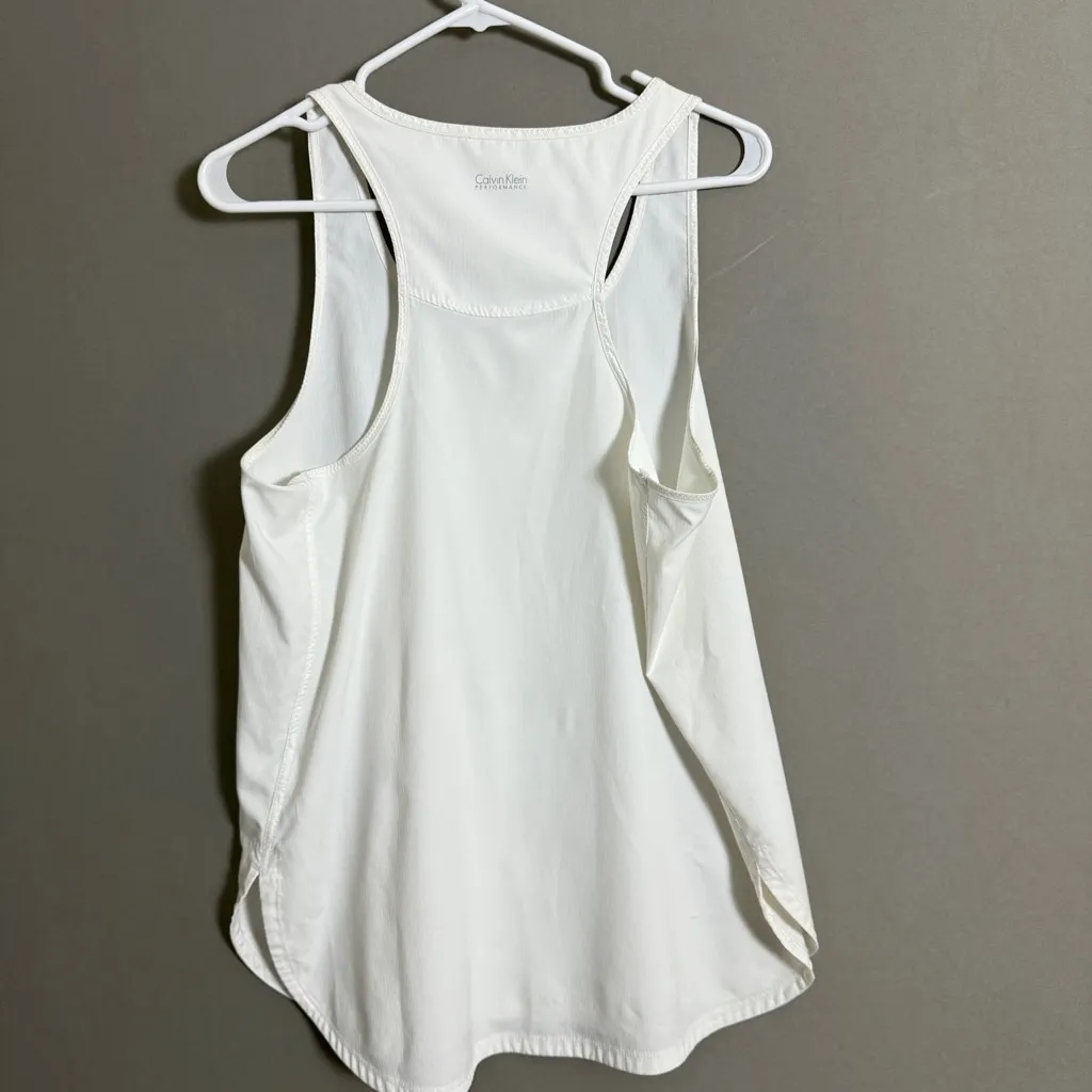 Calvin Klein‎ sz M white athletic tank top - Image 4