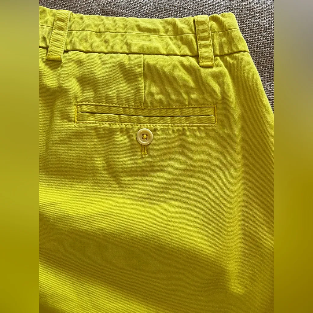 J. Crew Chino Yellow Shorts Classic Cotton 
Summer tennis prep beach classic - Image 6
