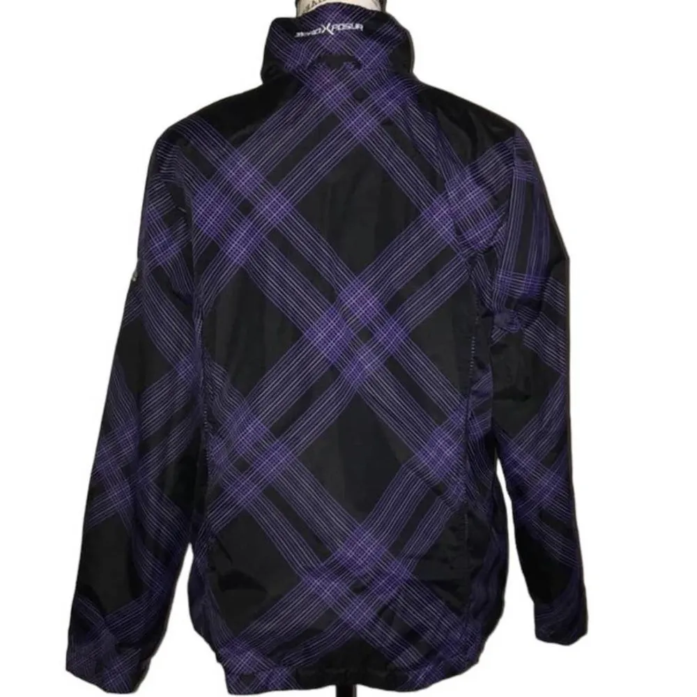XERO-X-POSUR BLACK & PURPLE WARM REVERSIBLE COAT - Image 2