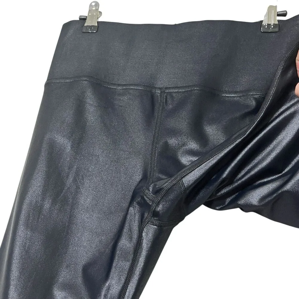 Carbon38 NWT Tamara Shine Leggings Women’s Size Large High Rise Full Length Black - Image 4