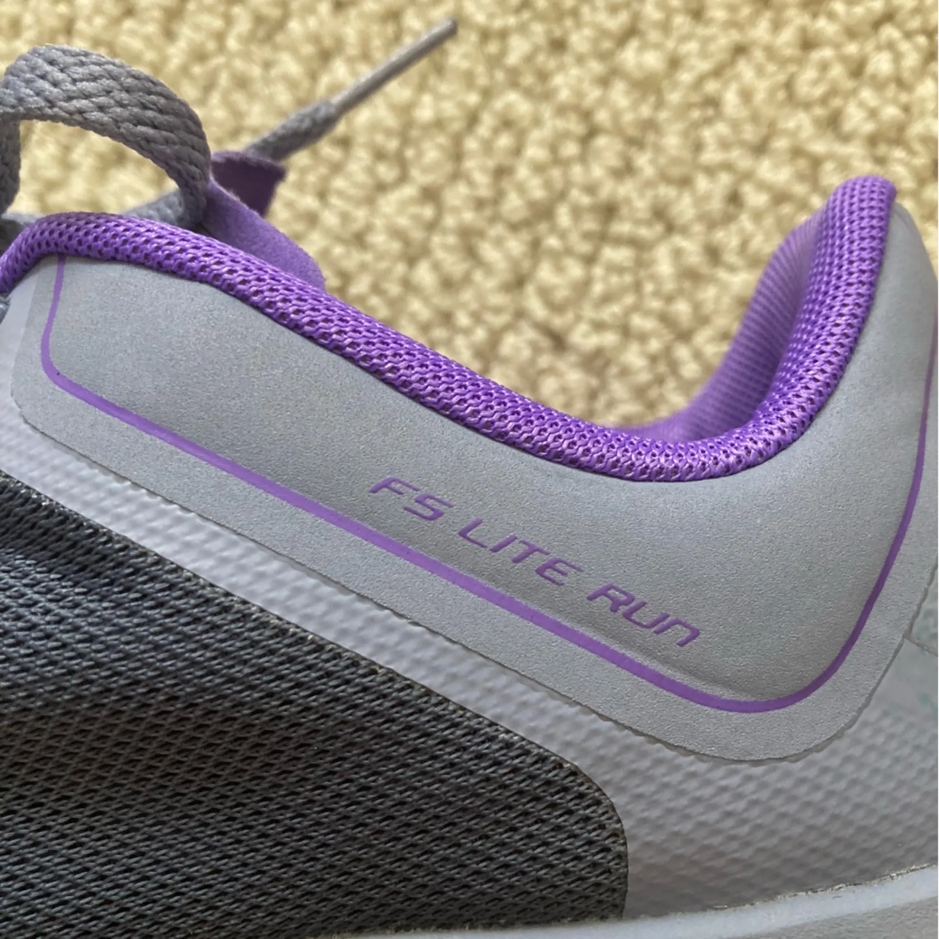 Nike FS Lite Run Women's Purple Grey Sneakers Size 7.5 GUC Run Train GUC - Image 8
