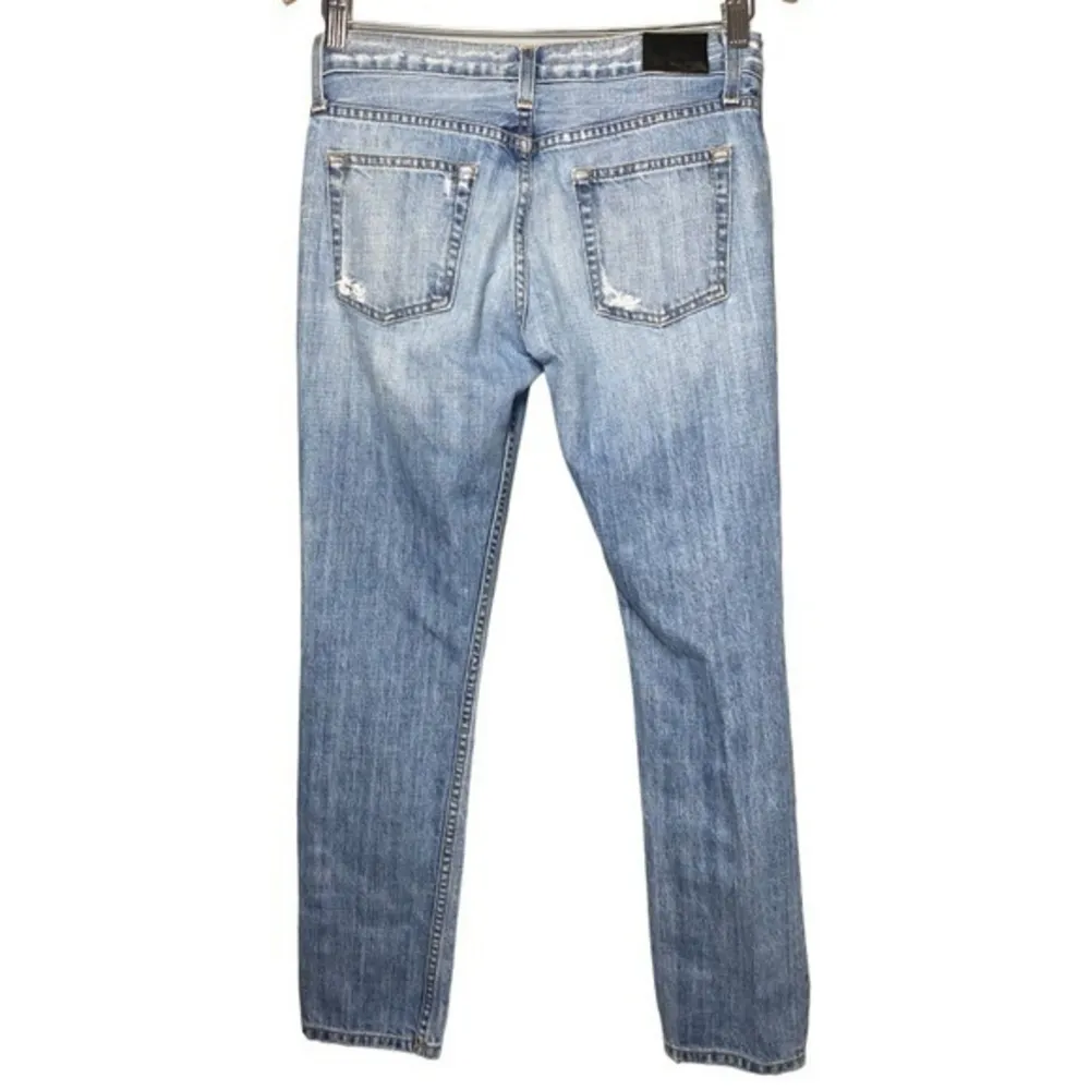 Rails Denim Women Size 24 Medium Vintage Wash Beckett Destroyed Boyfriend Jeans - Image 5