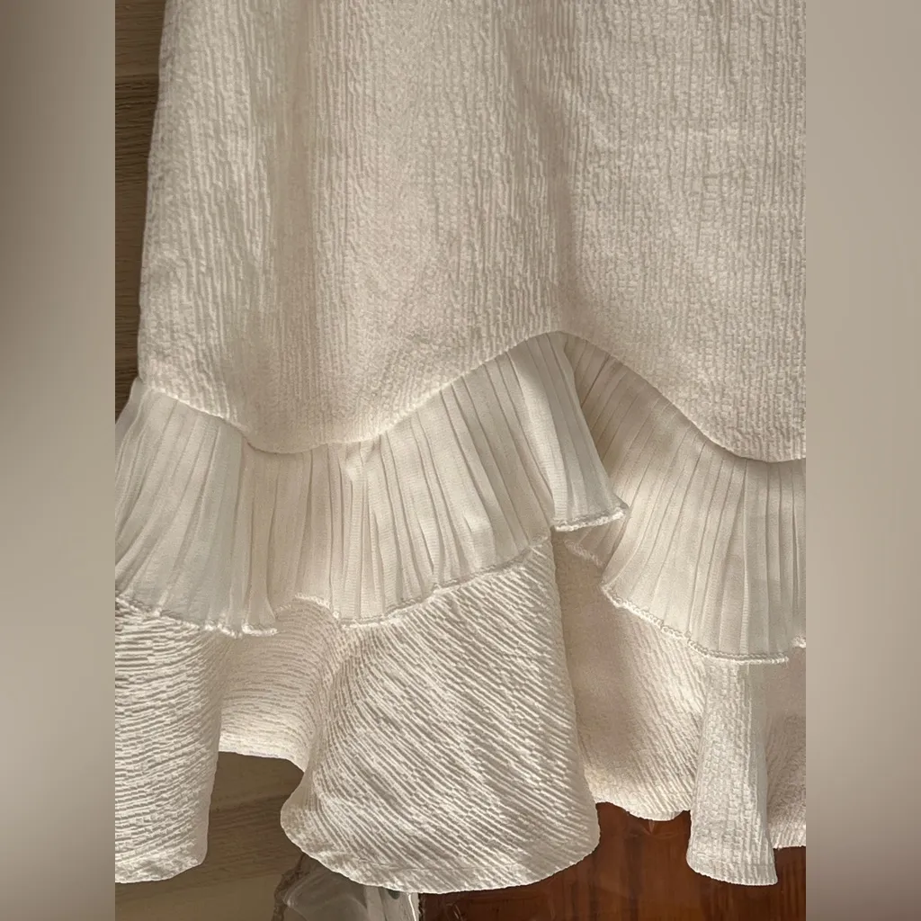 SELFIE LESLIE Lovers Spaghetti Strap Sweetheart Neckline Dress White - Image 9