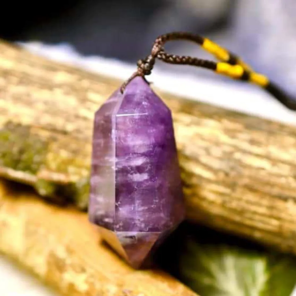 Mindful Souls Amethyst Crystal Necklace Purple - Image 5