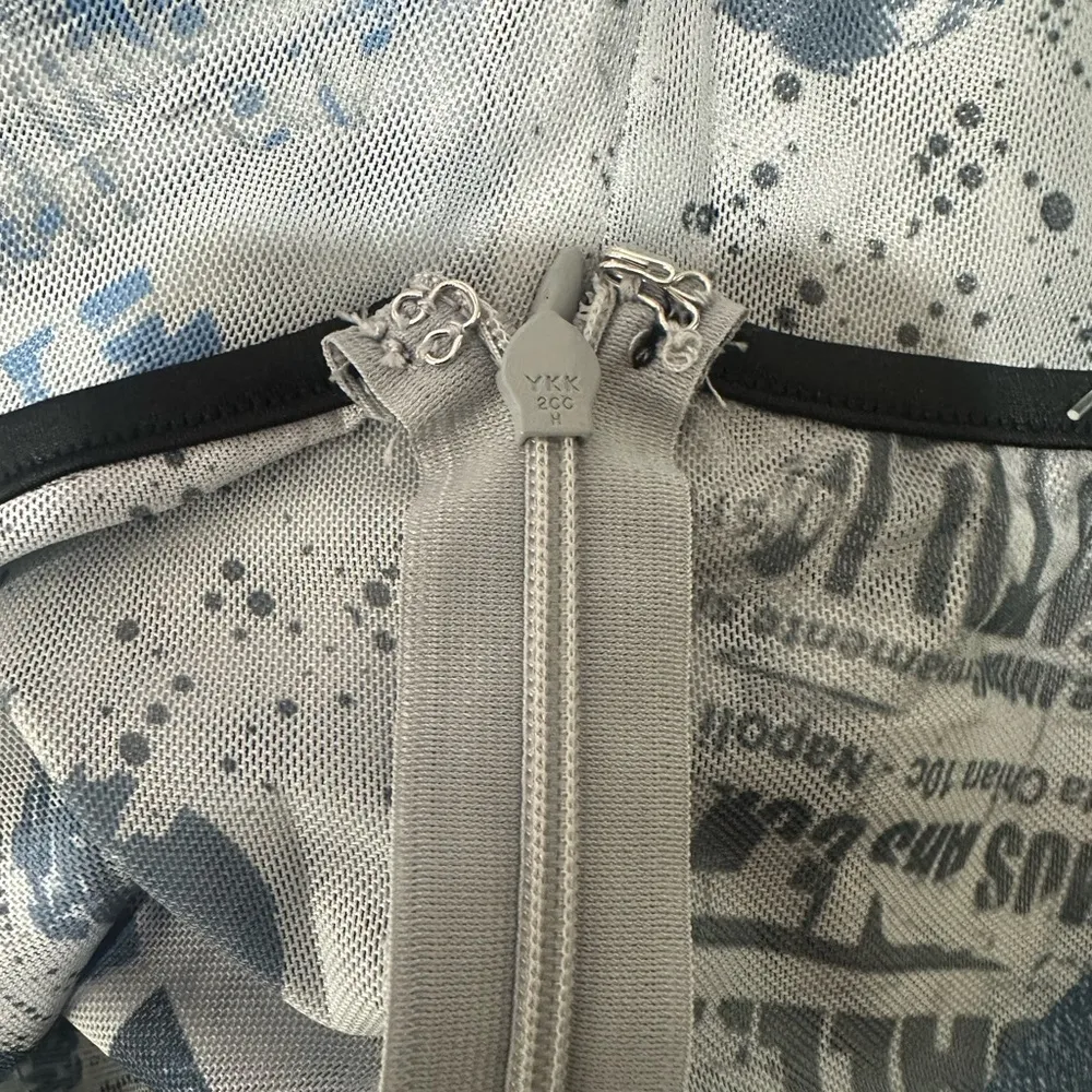 I.AM.GIA Newsprint Flare Mesh Pants Size XS - Image 11