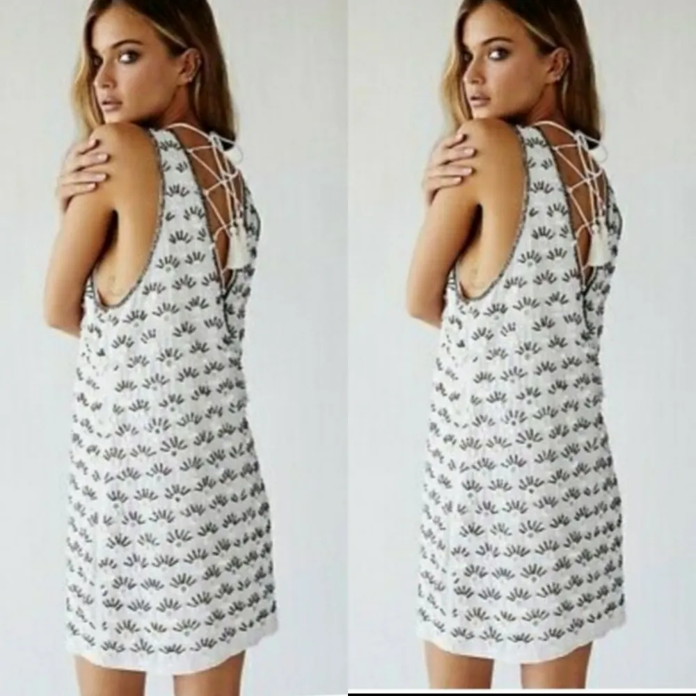 New Free People Edie Mirrored Sparkle Shif… - Image 11