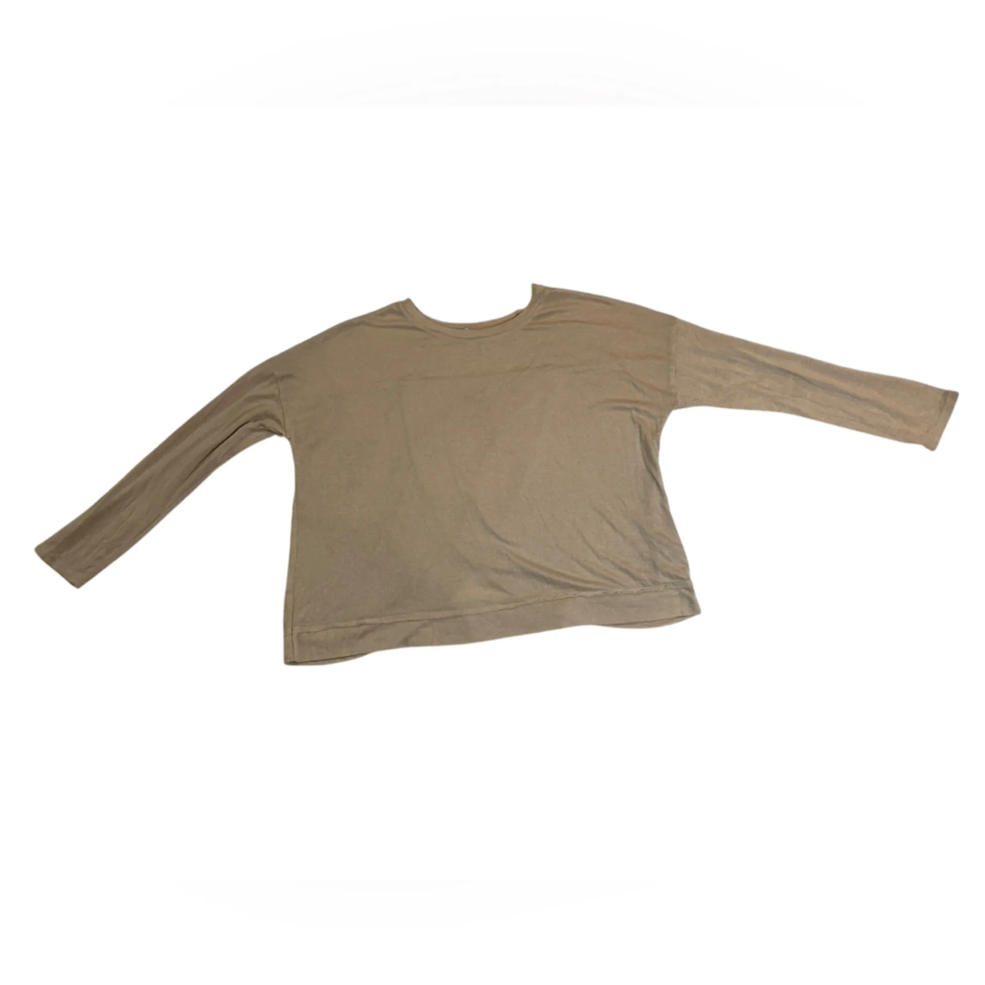 Mudd Envelope Back Blouse Beige Size L Lightweight Casual Top | Cozy Fall Styles - Image 4