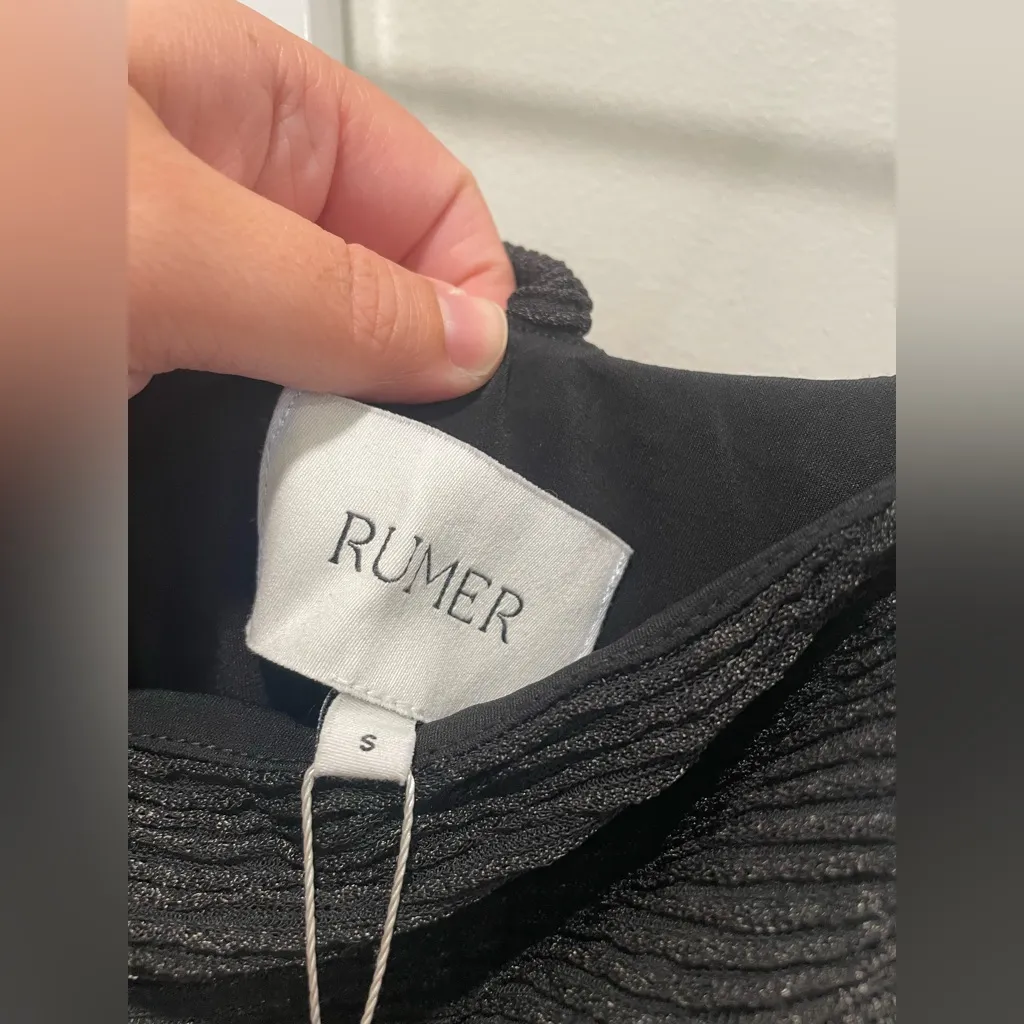 Rumer Penelope Mini Dress Size‎ S Black - Image 8