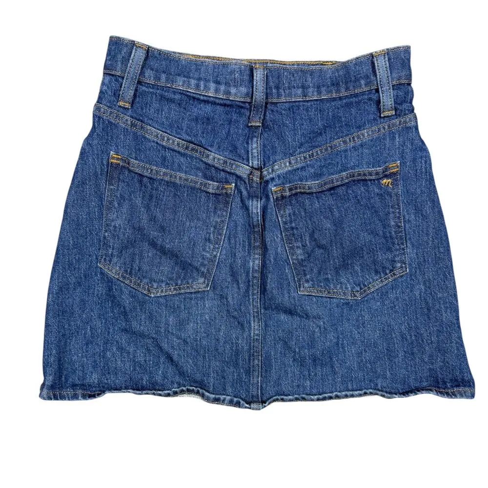 Madewell A-Line Stretch Denim Skirt Size 25 - Image 3