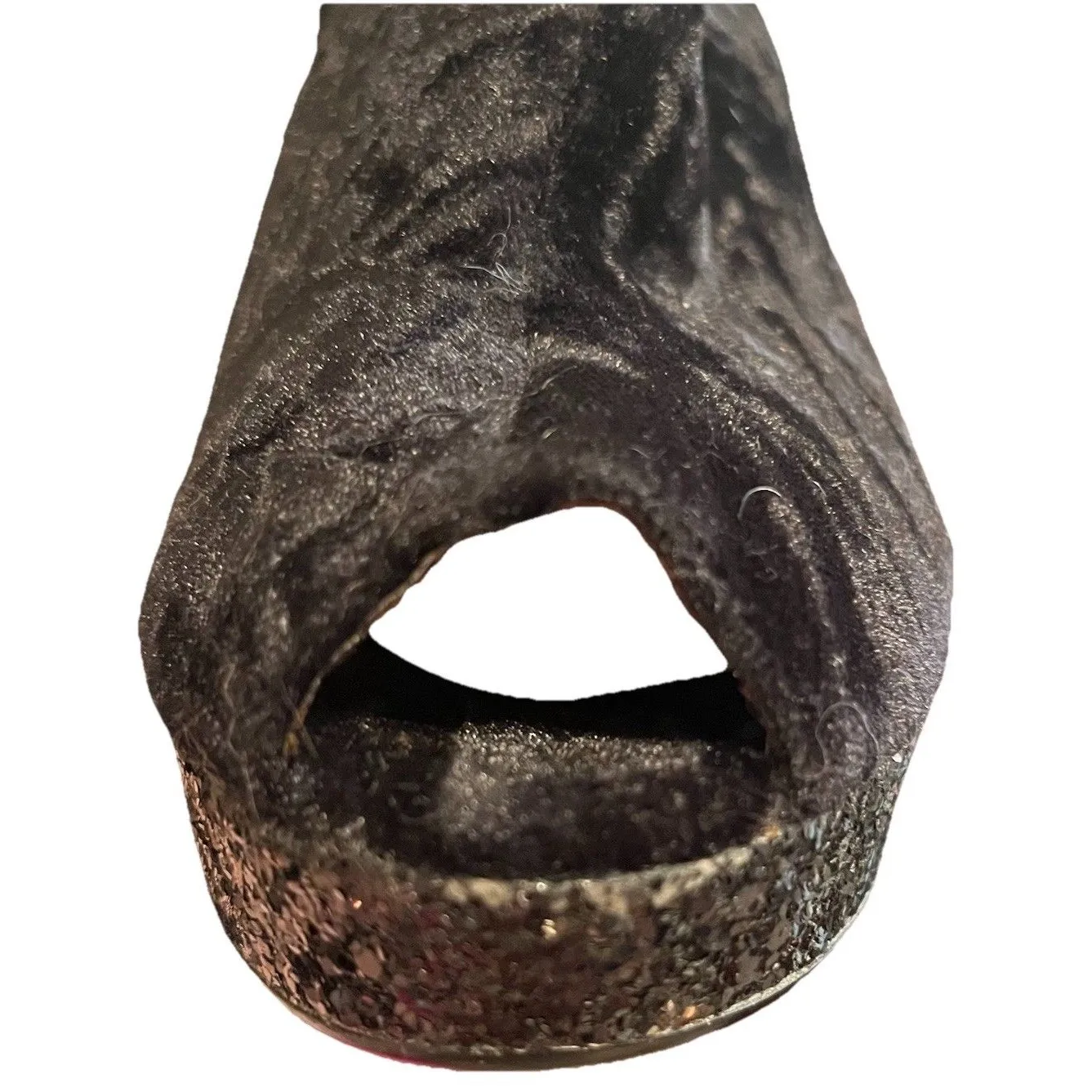 Poetic Licence Perfectly Lovely Black Velvet Glitter Platform Heels Size 10 NIB - Image 12