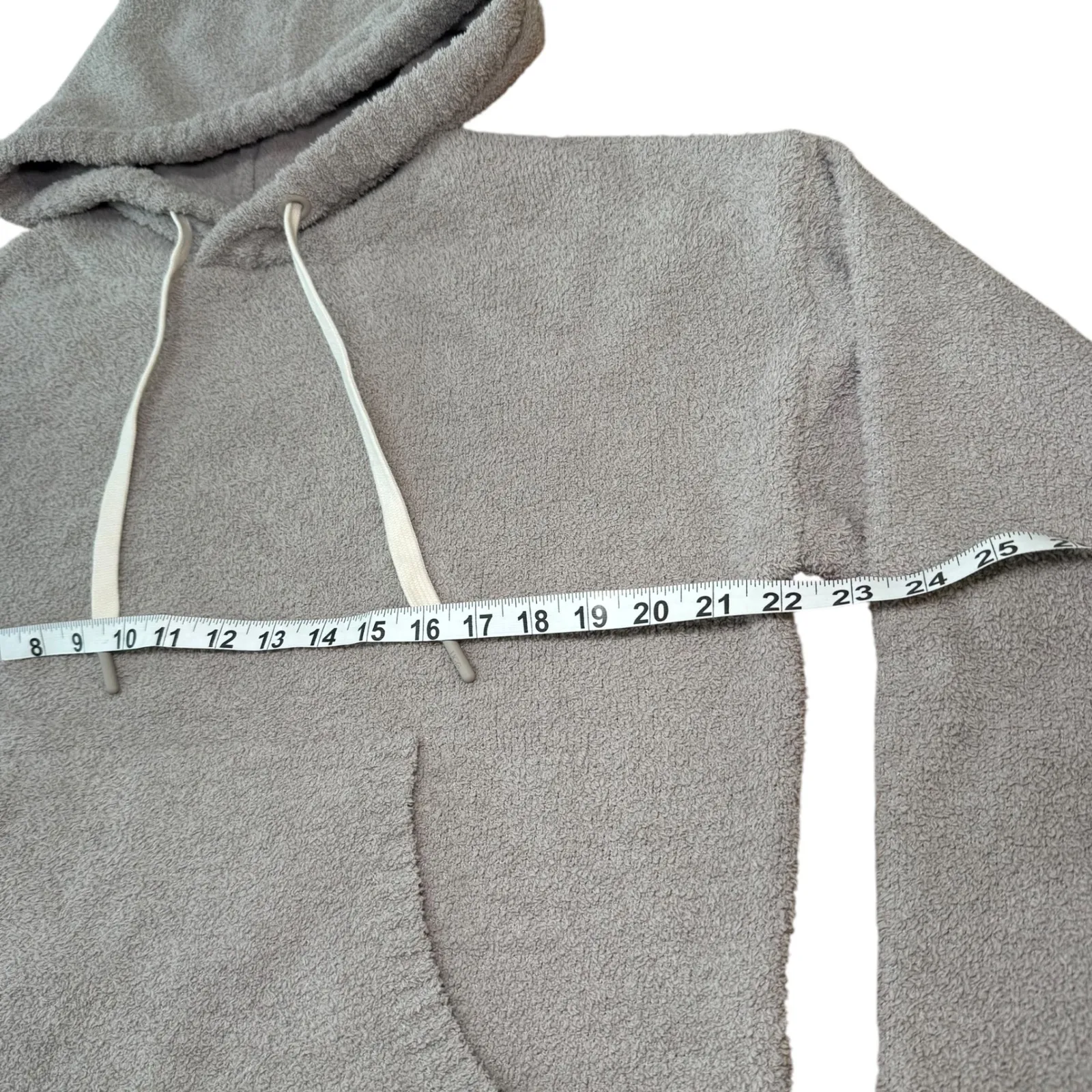 UGG Women's Gray Fuzzy Fleece Pullover Hoodie Sweatshirt Cozy‎ Loungewear Small - Image 8