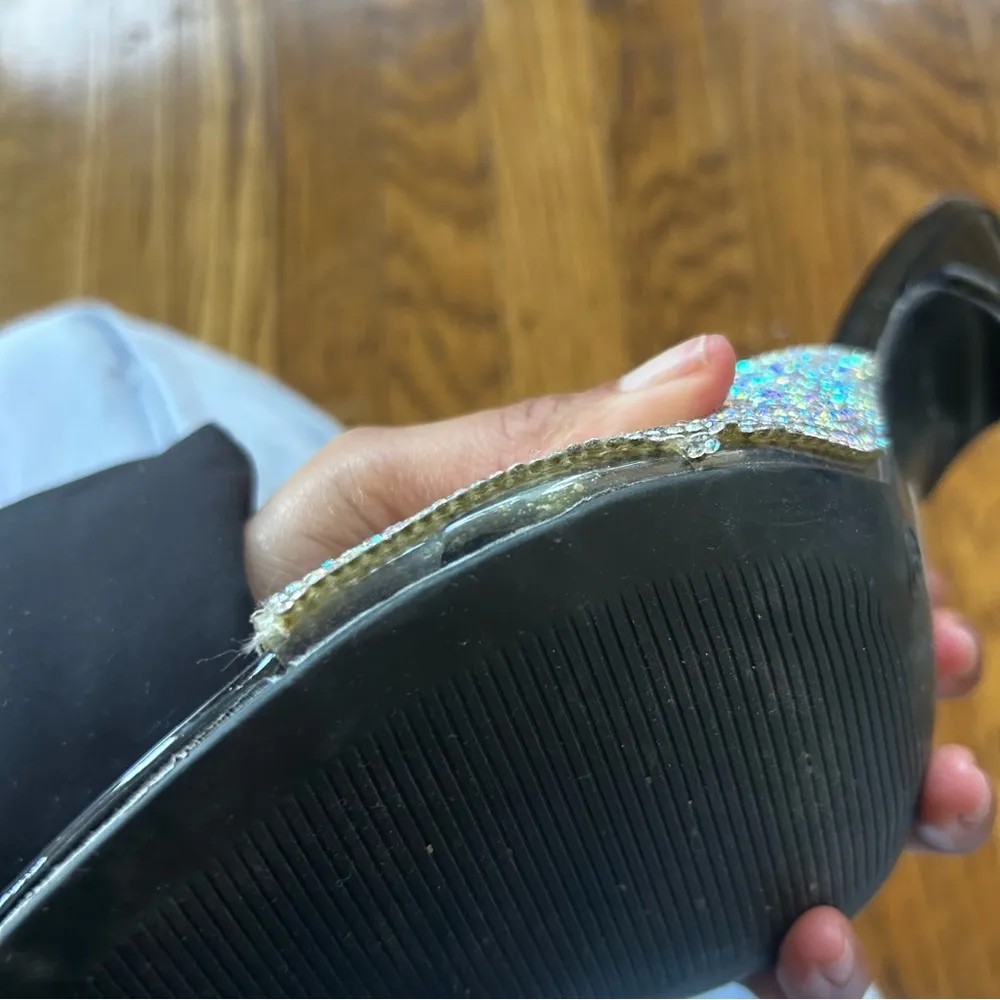 Charlotte Russe Black and Silver High Heels - Image 9