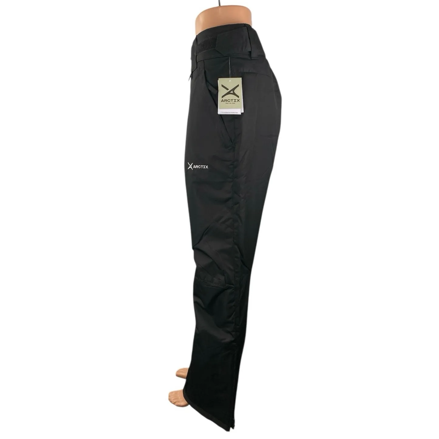 NEW Arctix Black Straight Insulated Waterproof Winter Essential Ski Snow Pants L - Image 3
