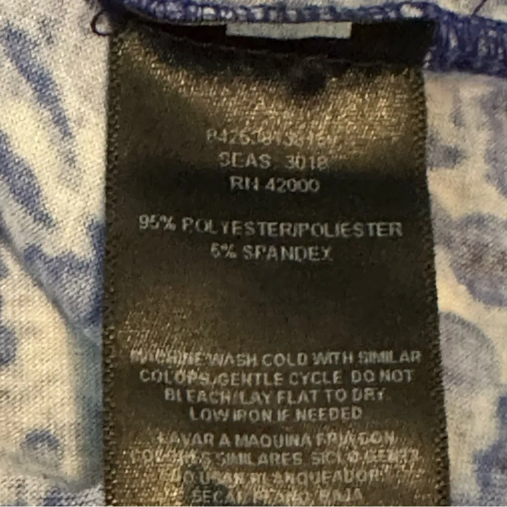 Joe Boxer  blue tie dye cold shoulder shorts romper - Image 5