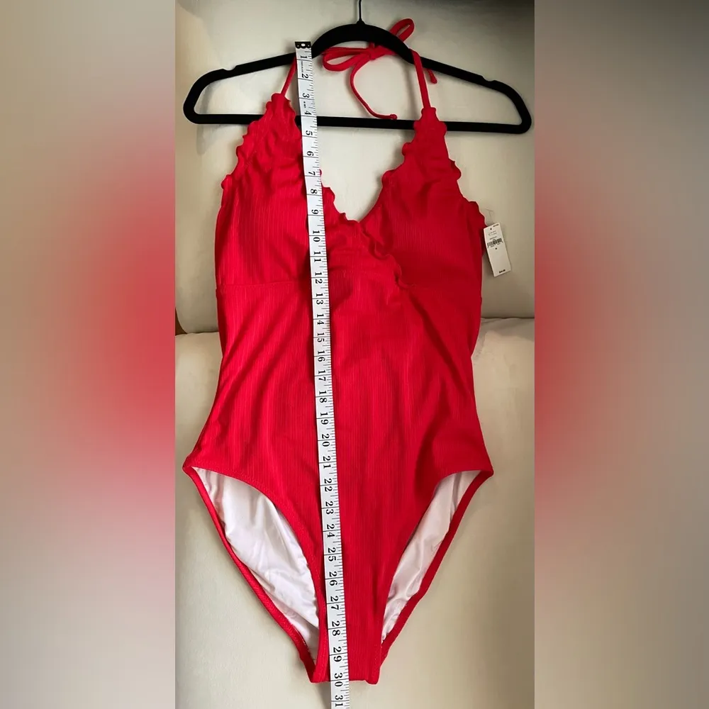 NWT Old Navy Red One Piece swimsuit Size M - Image 2