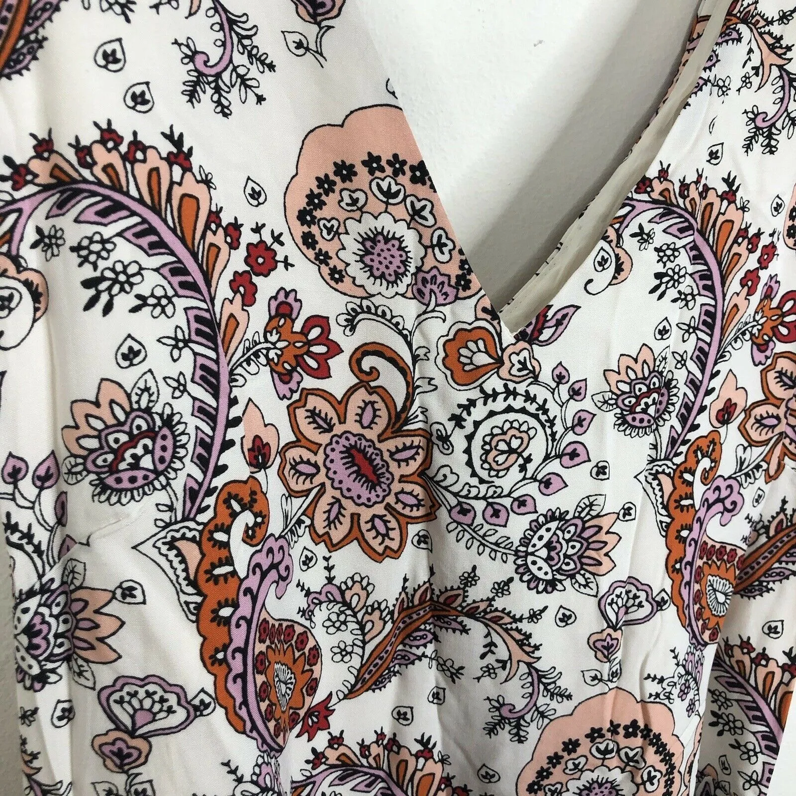 NEW Rachel Zoe Womens Sleeveless Paisley Floral Print Boho Maxi Dress Size 2 - Image 7