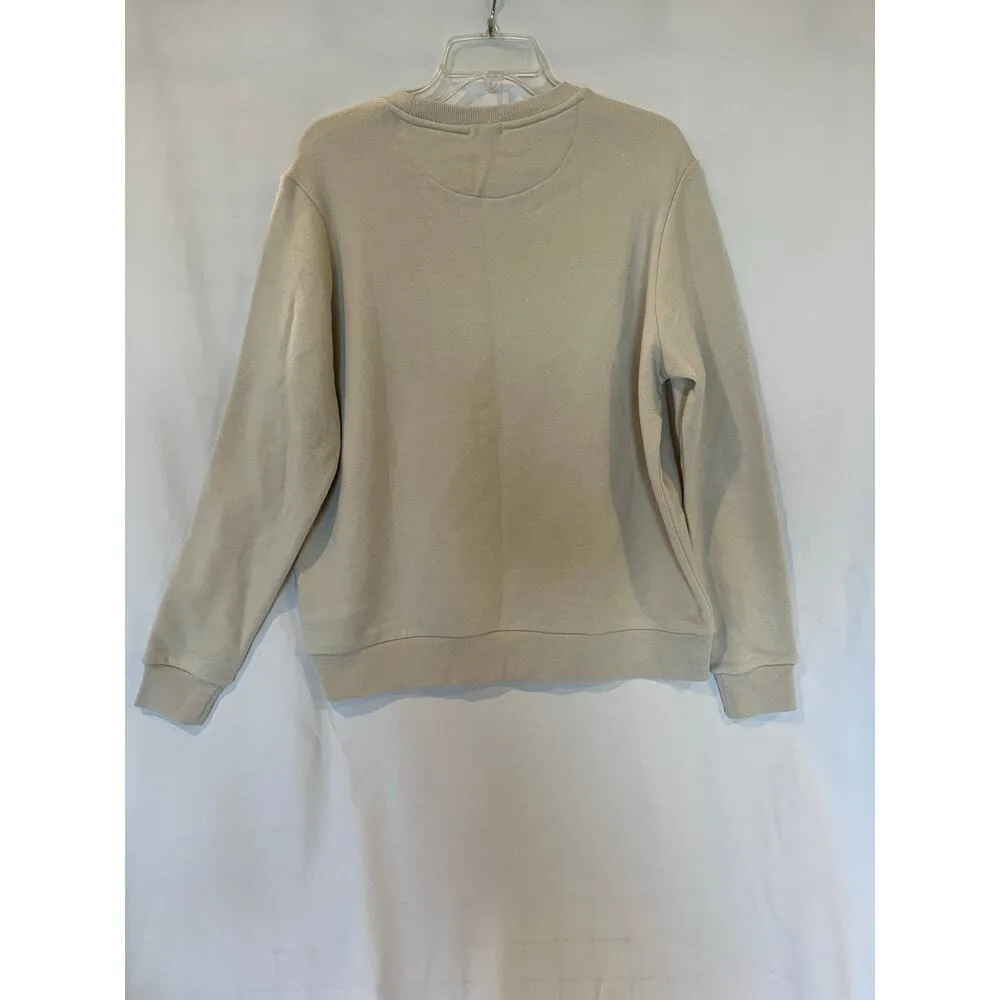 Merrell Women's Beige Crewneck Sweatshirt XL Embroidered Logo Casual Pullover - Image 2