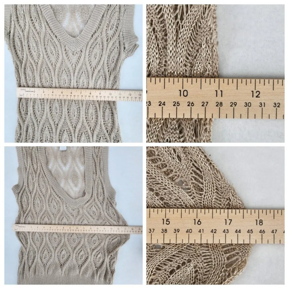 Say What? Womens tunic Size XL Cream / Beige - Image 7