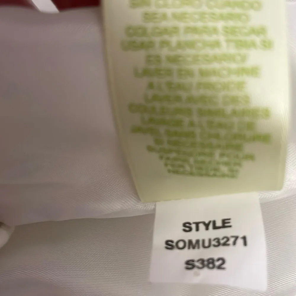 Tan & White Seersucker Stripe 3/4 Sleeve 2 Button Blazer Size 12 - Image 15