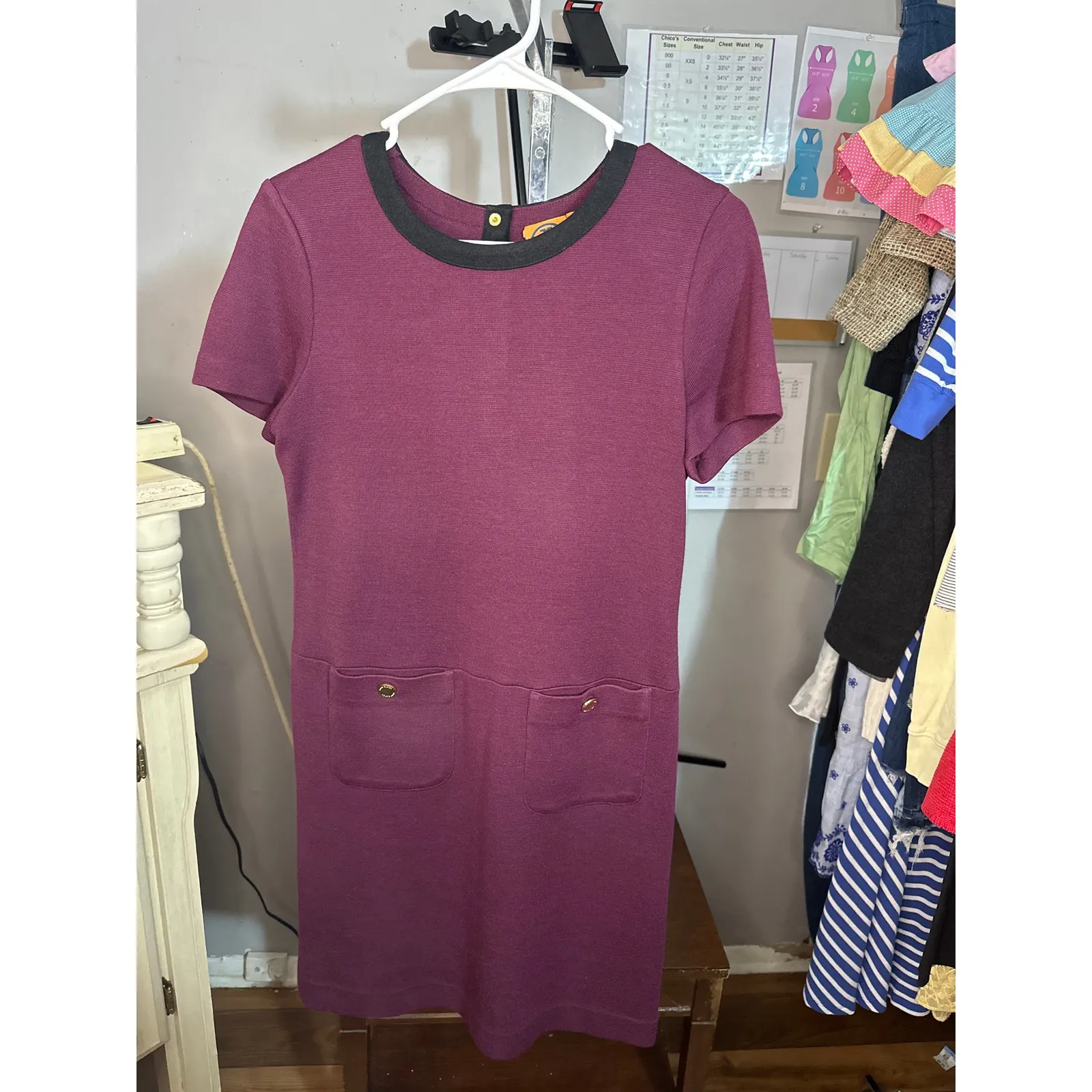 Tory Burch Anthea Wool shift Dress - Image 2