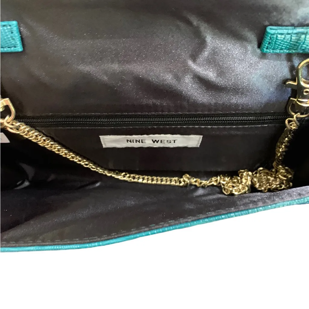 Nine‎ West Green Clutch/shoulder Evening Bag CP - Image 5