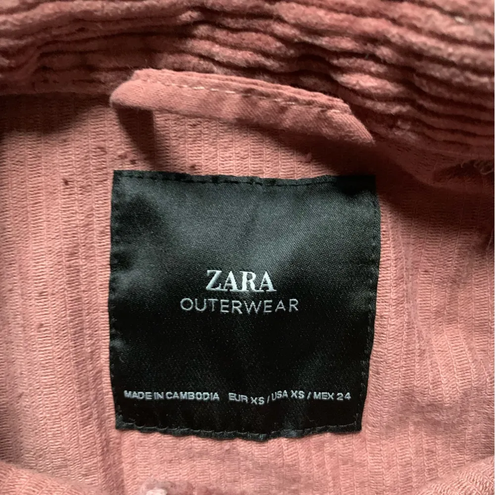 Zara Oversized Pink Corduroy Jacket XS - Image 4