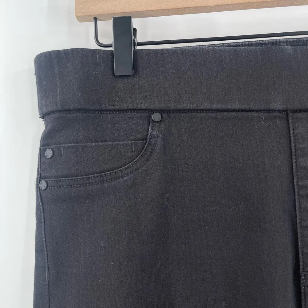 LIVERPOOL Eco Pull On Pants Size 12/31 NWT Black Rinse Stretch Denim Cotton - Image 8