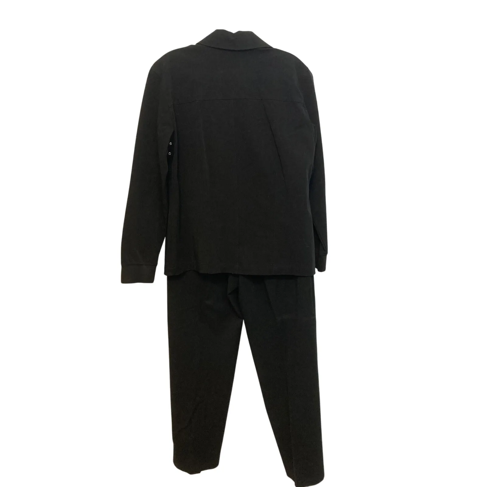 Chico’s Design Black Utility Gorpcore Two Piece Button Jacket Pants Set Size M - Image 2