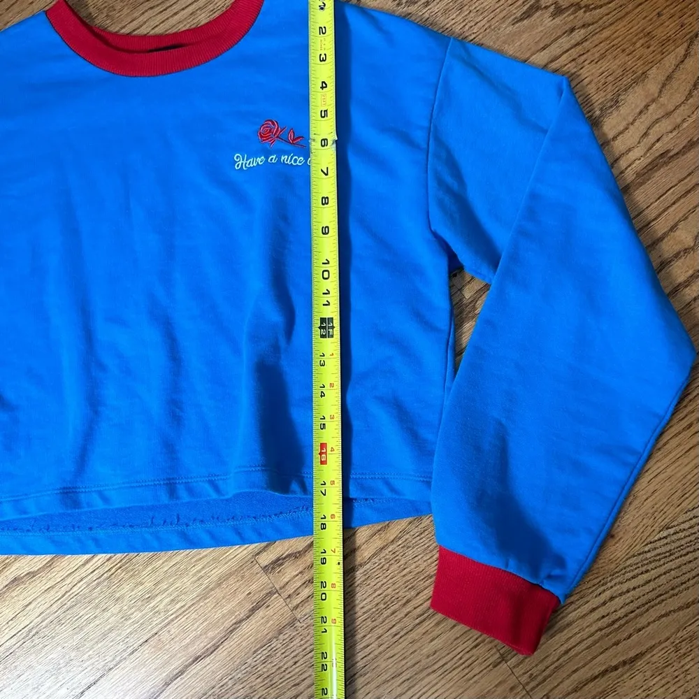 Forever 21 | Have A Nice Day Cropped Sweatshirt - Image 9