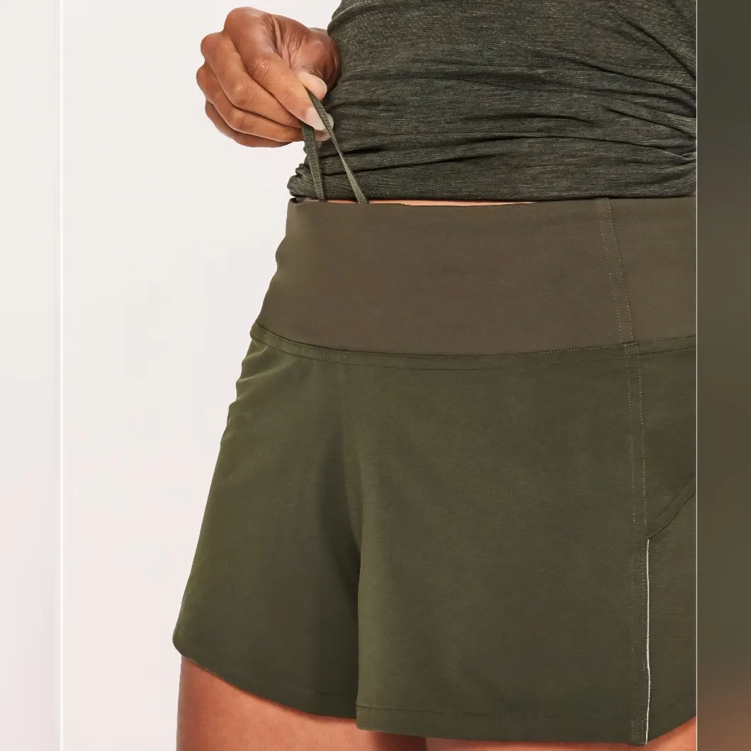 Lululemon Morning Miles Short Dark Olive Size 4 - Image 9
