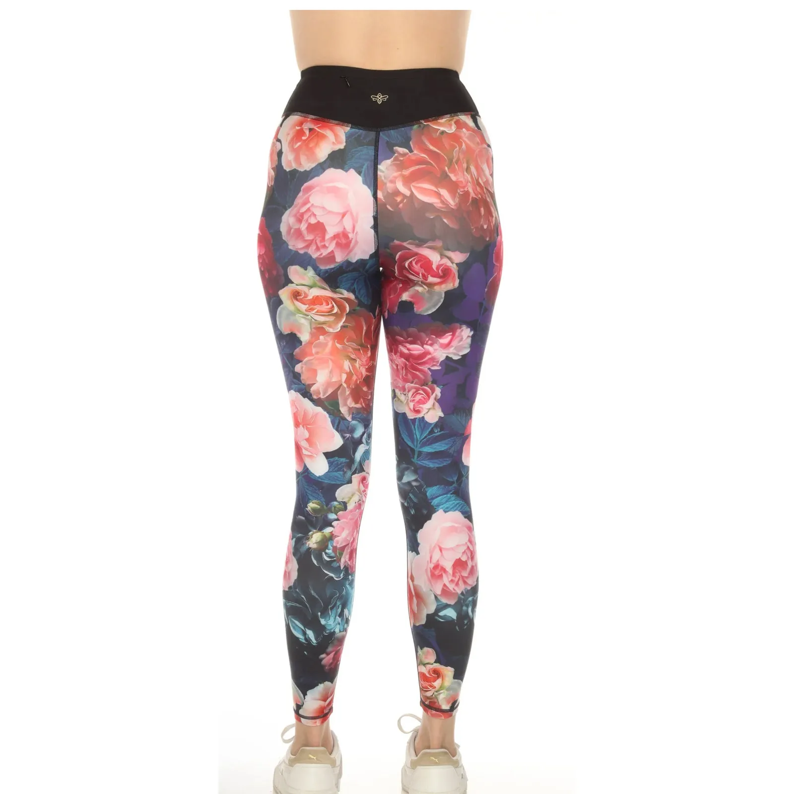 Johnny Was Active V-Yoke Studio Bee‎ Leggings Boho Chic Size XS - Image 4