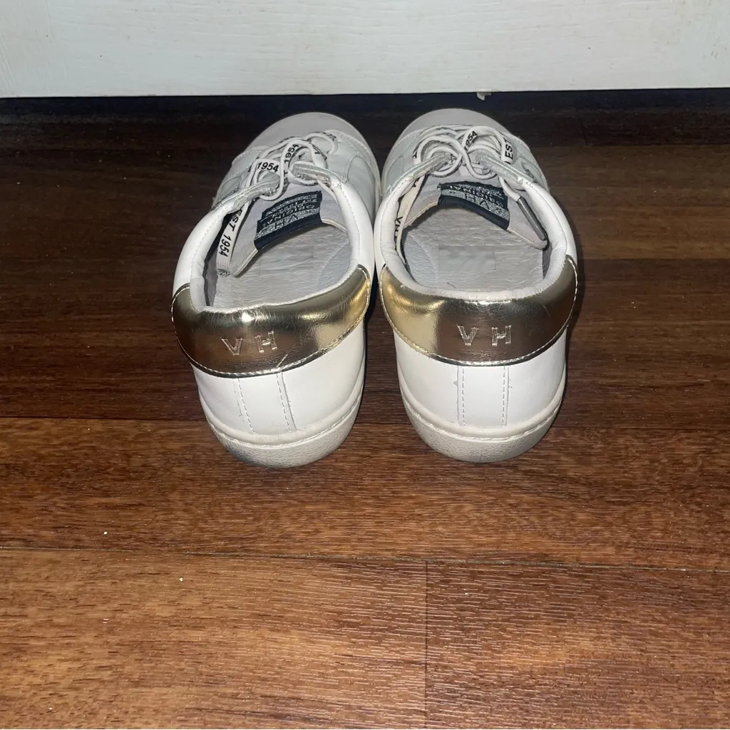 VINTAGE HAVANA Roxanne White And Silver Women's Sneaker Shoes Glitter Size 9 - Image 4