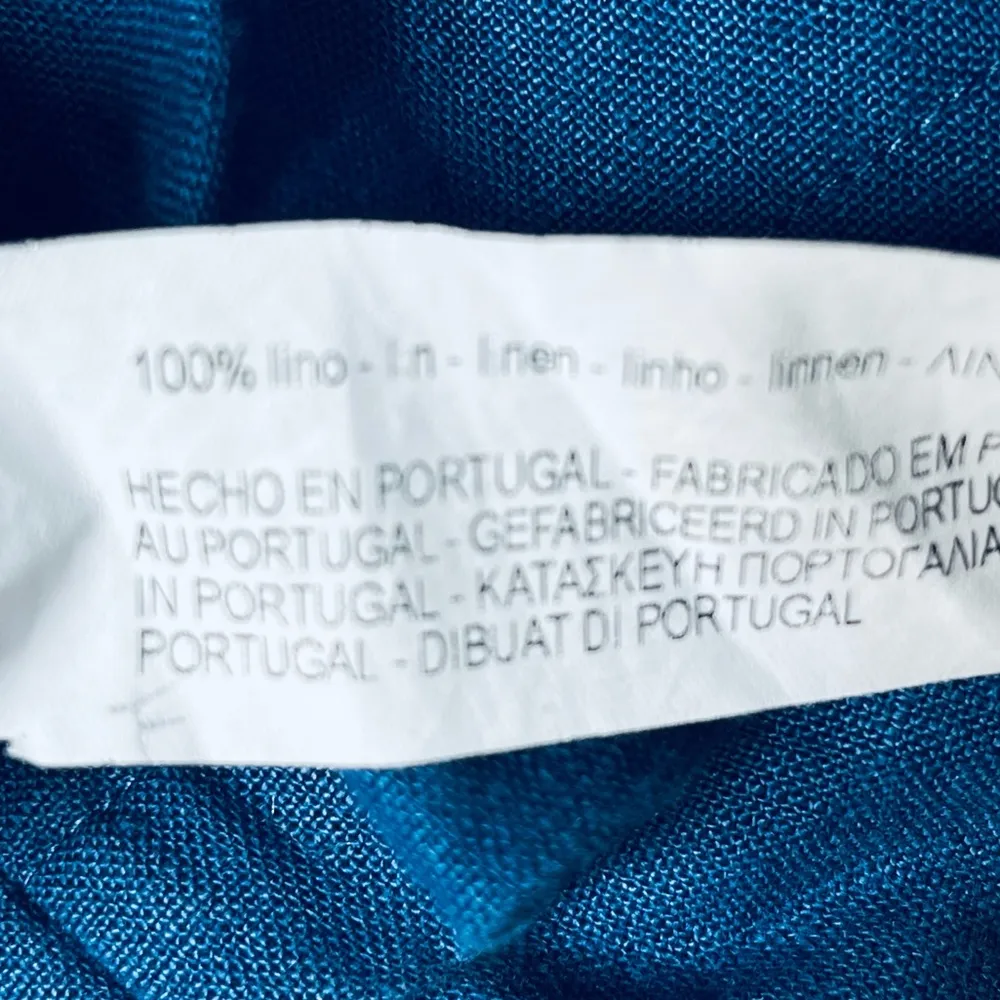 Zara Woman Linen Button Down Tank Dress Denim Blue Size XSmall - Image 4
