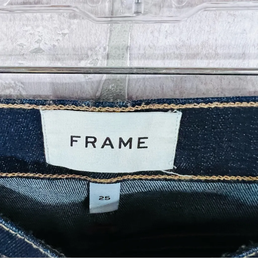 Frame Denim Le High Skinny With Split Out Seam Jeans in Copa Wash Size 25 - Image 9