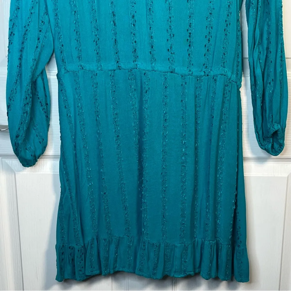 Swimsuits For All Teal Faux Wrap Coverup Dress Sz 18 / 20 Cover Up - Image 9